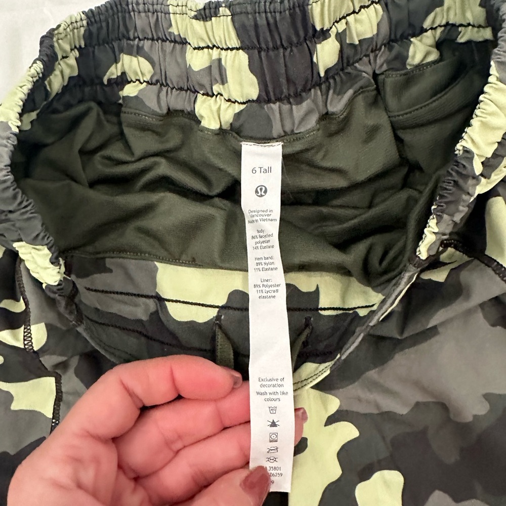 Lululemon Camouflage Shorts